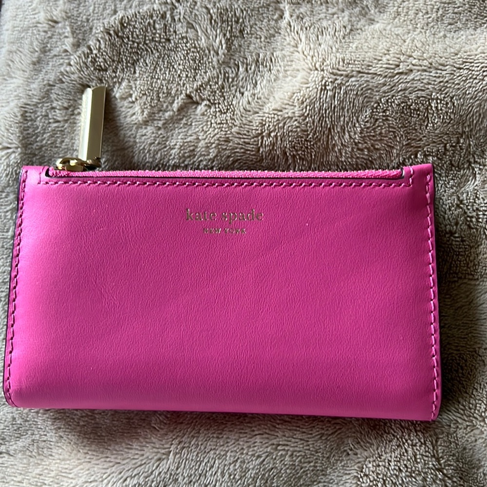 Kate Spade small slim bifold wallet EUC